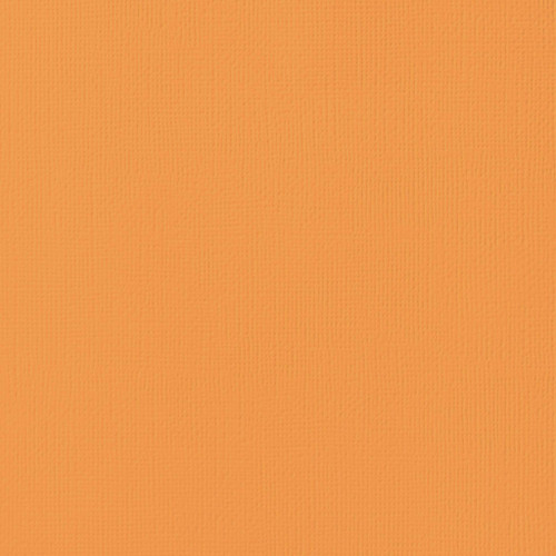 25 Pack - American Crafts 80lb Textured Cardstock 12"X12"-Tangerine - AM710-34 - 718813710343