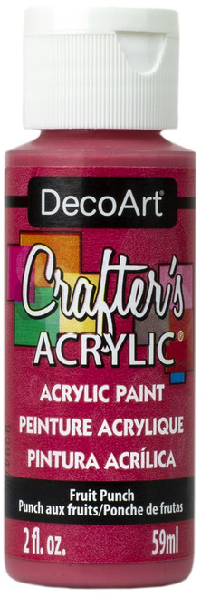 DecoArt Crafter's Acrylic All-Purpose Paint 2oz-Fruit Punch - DCA-148 - 766218115362