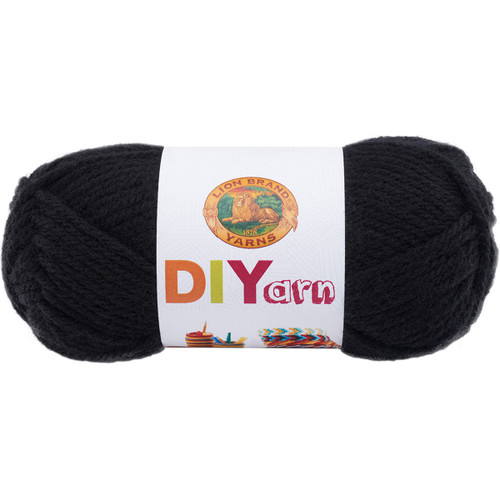 10 Pack - Lion Brand DIYarn-Black - 205-153 - 023032020167