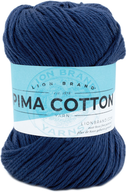Lion Brand Pima Cotton Yarn-Blueprint - 762-110 - 023032064123