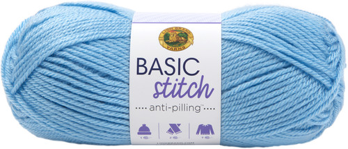 Lion Brand Basic Stitch Anti-Pilling Yarn-Baby Blue - 202-106 - 023032035611