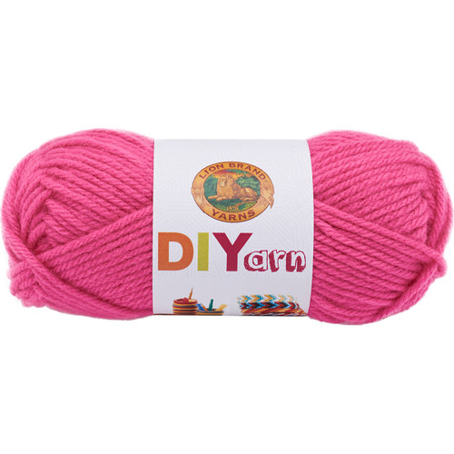 Lion Brand DIYarn-Hot Pink - 205-195 - 023032020211