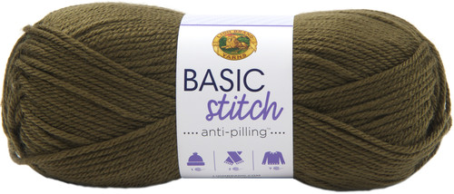 Lion Brand Basic Stitch Anti-Pilling Yarn-Olive - 202-132 - 023032035659