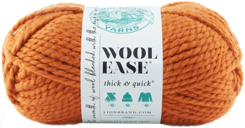 Lion Brand Wool-Ease Thick & Quick Yarn-Pumpkin - 640-133 - 023032641331