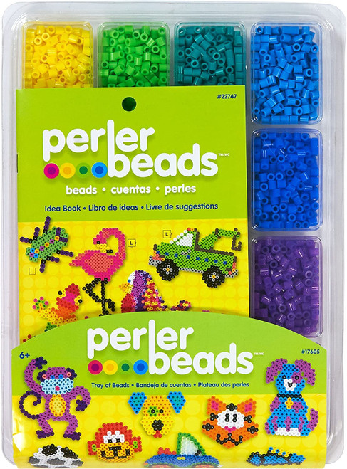 Perler Fused Bead Tray 4,000/Pkg W/Idea Book-Tray of Beads - 80-17605 - 048533176052