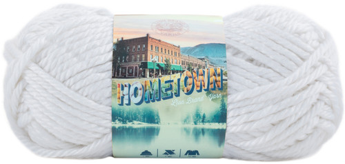 Lion Brand Hometown Yarn-New York White - 135-100 - 023032000947