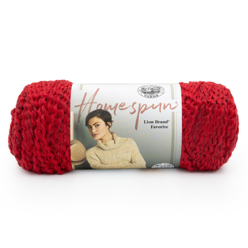 Lion Brand Homespun Yarn-Candy Apple - 790-375 - 023032793757