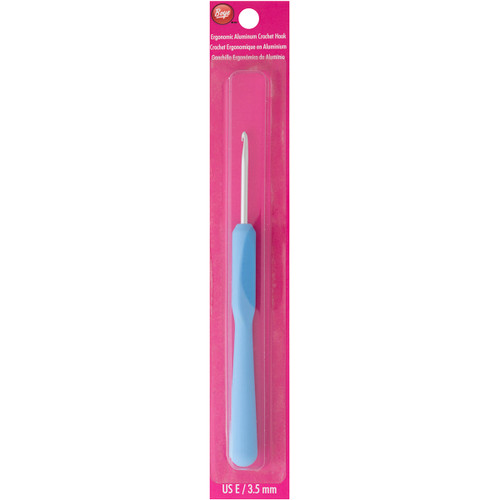 Boye Ergonomic Aluminum Crochet Hook-Size E/3.5mm - 3268-E - 070659906718