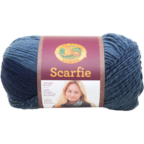 Lion Brand Scarfie Yarn-Denim/Navy - 826-204 - 023032016962