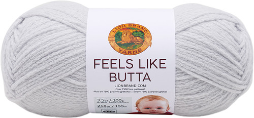 Lion Brand Feels Like Butta Yarn-Pale Grey - 215-149 - 023032026480
