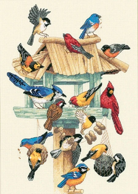 Dimensions Counted Cross Stitch Kit 10"X14"-Feasting Frenzy (18 Count) - 13683 - 088677136833