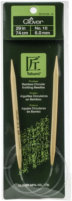 Takumi Bamboo Circular Knitting Needles 29"-Size 10/6mm - 1629-10 - 051221253102