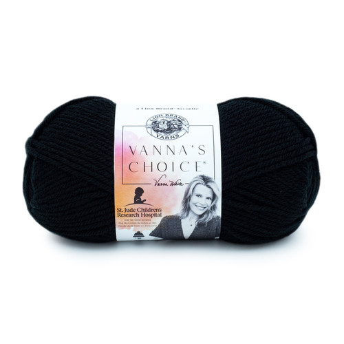 Lion Brand Vanna's Choice Yarn-Black - 860-153 - 023032861531