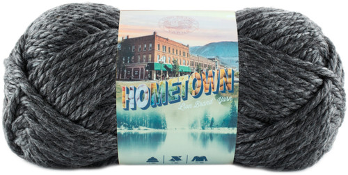 Lion Brand Hometown Yarn-Chicago Charcoal - 135-150 - 023032008271
