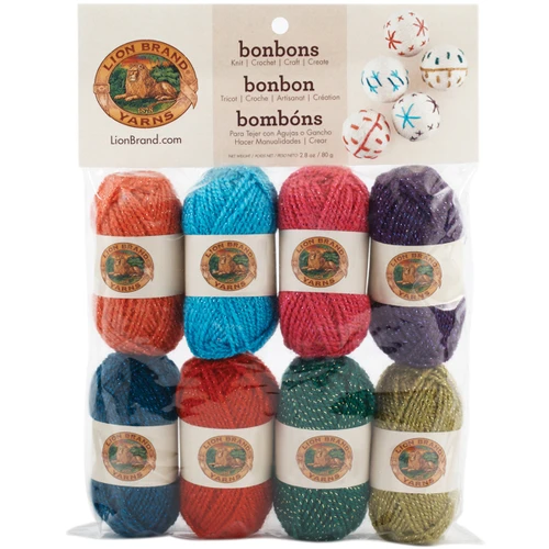 Lion Brand Bonbons Yarn 8pcs-Celebrate - 601-660 - 023032008103