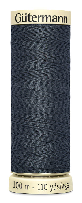3 Pack - Gutermann Sew-All Thread 110yd-Burnt Charcoal - 100P-118 - 077780007888