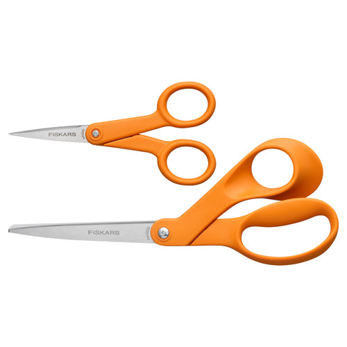 2 Pack - Fiskars Scissor Set 2/Pkg-Orange - 5A003LT5-1HH8K