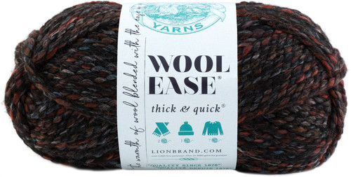 Lion Brand Wool-Ease Thick & Quick Yarn-Blackstone Stripes - 640-506 - 023032645063