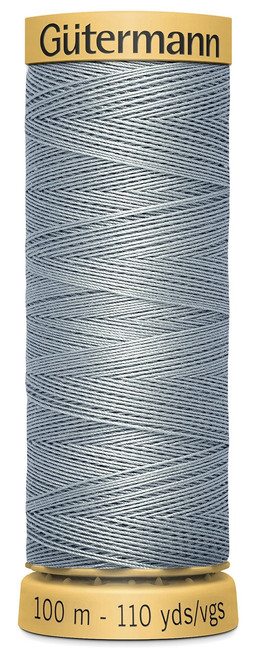 3 Pack - Gutermann Natural Cotton Thread 110yd-Silver Streak - 103C-9200 - 077780011694