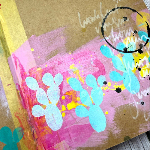 3 Pack - Dina Wakley MEdia Stencils 6"X9"-Cactus Masks - 5A003Q23-1HKF6