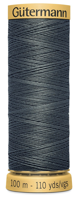 3 Pack - Gutermann Natural Cotton Thread 110yd-Dark Grey - 103C-9500 - 077780011762