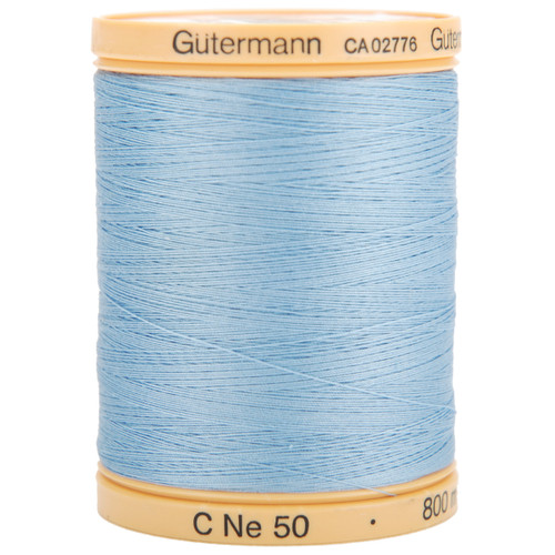 3 Pack - Gutermann Natural Cotton Thread Solids 876yd-Carolina Blue - 800C-5826 - 4008015605759