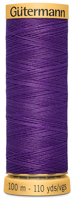 3 Pack - Gutermann Natural Cotton Thread 110yd-Bright Purple - 103C-6150 - 077780010871