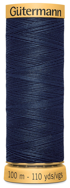 3 Pack - Gutermann Natural Cotton Thread 110yd-English Navy - 103C-6250 - 077780010925