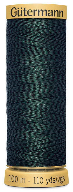 3 Pack - Gutermann Natural Cotton Thread 110yd-Black Forest - 103C-8100 - 077780011496