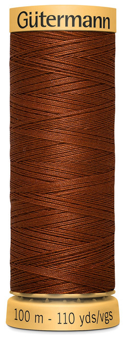 3 Pack - Gutermann Natural Cotton Thread 110yd-Rust - 103C-4820 - 077780010512