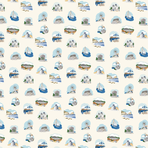 25 Pack - Carta Bella Greece Double-Sided Cardstock 12"X12"-Explore Greece - 5A003QW6-1HMDL