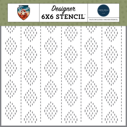 3 Pack - Carta Bella Stencil 6"X6"-Backcountry Diamonds - 5A003QTN-1HM83 - 810208649969