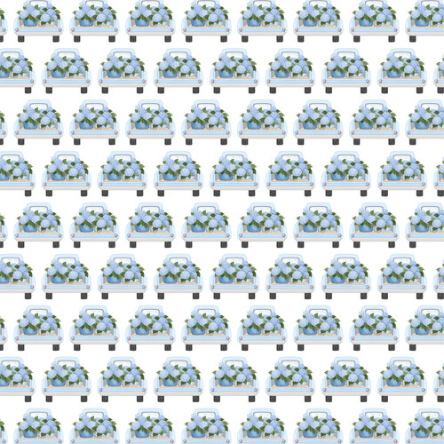 25 Pack - Carta Bella Flower Shoppe Cardstock 12"X12"-Thick Of Hydrangeas - 5A003QSN-1HM6G