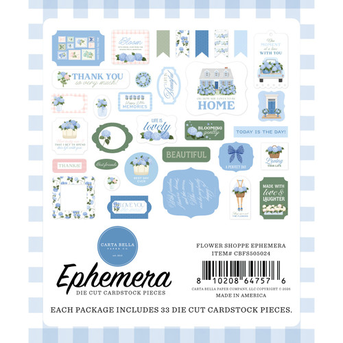 3 Pack - Carta Bella Ephemera-Flower Shoppe - 5A003QSQ-1HM6K