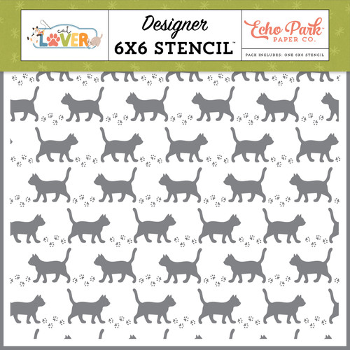 3 Pack - Echo Park Stencil 6"X6"-Cat Prowl - 5A003QSS-1HM7N - 810208647156