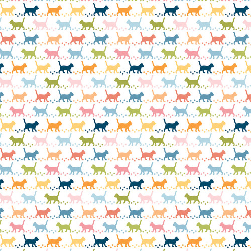 25 Pack - Echo Park Cat Lover Cardstock 12"X12"-Cat Tracks - 5A003QSX-1HM7P