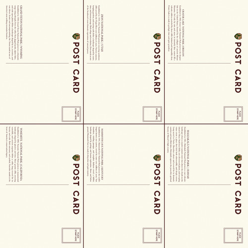 25 Pack - Carta Bella National Parks No. 2 Cardstock 12"X12"-Discover Journaling Cards - 5A003QTJ-1HM8P