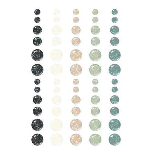 3 Pack - Simple Stories Glitter Enamel Dots-Vintage Timeless Harmony - 5A003Q8X-1HKZB