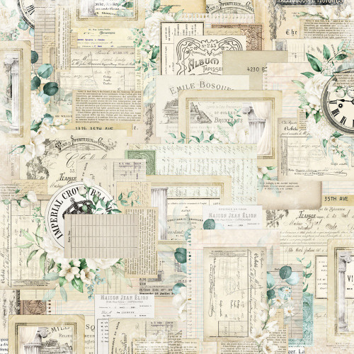 25 Pack - Simple Stories Timeless Harmony Double-Sided Paper 12"X12"-Timeless Memories - 5A003Q94-1HKZC