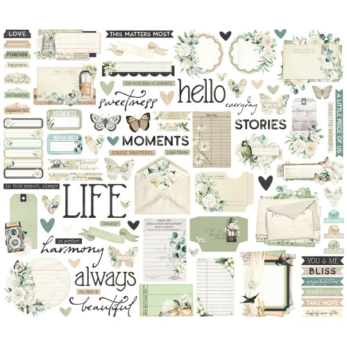 2 Pack - Simple Stoires Journal Bits & Pieces Die Cuts-Vintage Timeless Harmony - 5A003Q9D-1HKZP