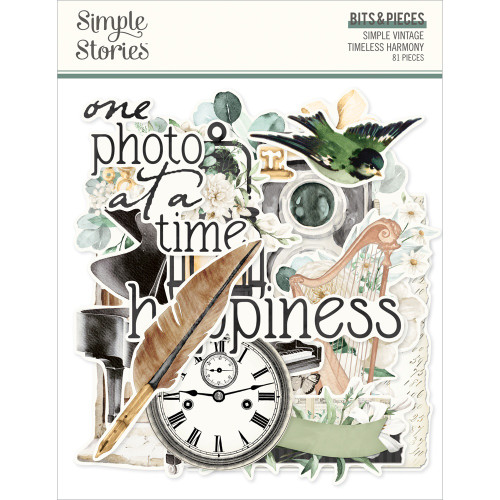 2 Pack - Simple Stories Bits & Pieces Die Cuts-Vintage Timeless Harmony - 5A003Q97-1HKZV - 810191525325