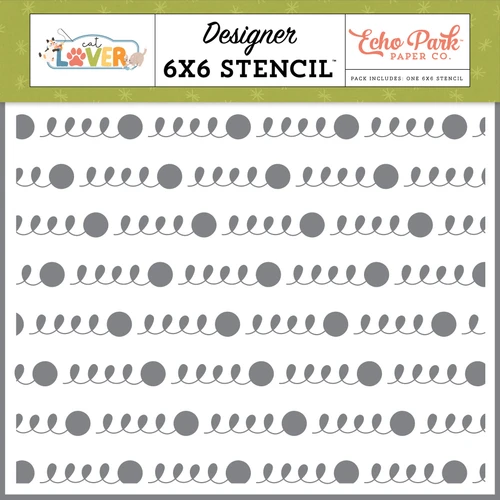 Echo Park Stencil 6"X6"-Yarn Loops - 5A003QT1-1HM7D - 810208647163