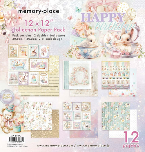 Memory Place Collection Pack 12"X12"-Happy Birthday - 5A003QX4-1HMF9 - 4582248618774