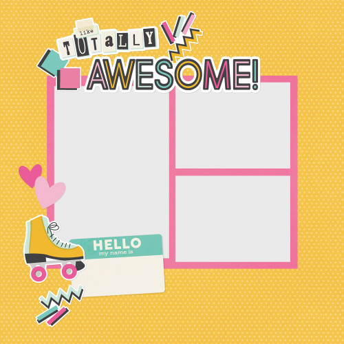 3 Pack - Simple Stories Simple Page Pieces Die Cuts-Totally 80's - 5A003Q43-1HKJY