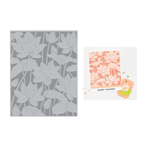 Hero Arts Letterpress + Foil Plate-Lotus Field - 5A003QZD-1HMJ2