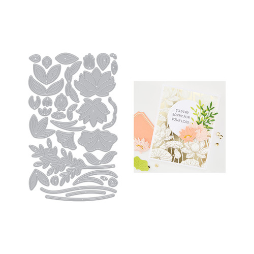 Hero Arts Die Set-Lotus Flower - 5A003QZC-1HMJ7