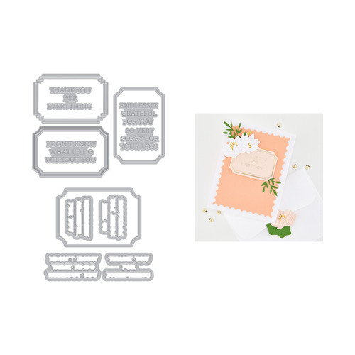 Hero Arts Letterpress + Foil & Cut-Lovely Labels - 5A003QZB-1HMJ9