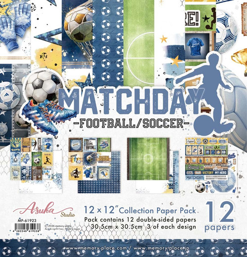 Memory Place Collection Pack 12"X12"-Matchday Football/Soccer - 5A003QXV-1HMGH - 4582248619238