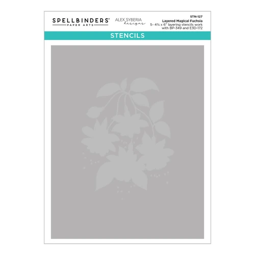 Spellbinders Layered Stencil-Magical Fuchsia - 5A003QY5-1HMGX - 810205711805