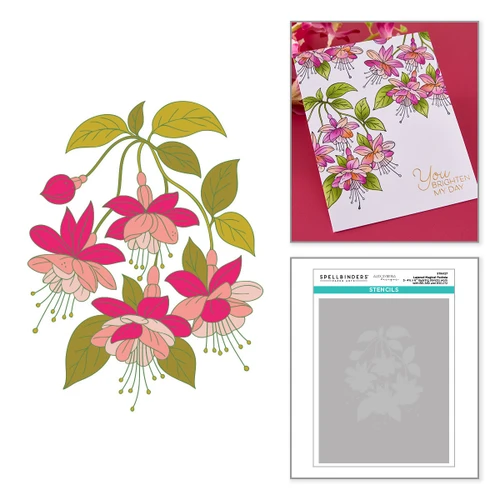 Spellbinders Layered Stencil-Magical Fuchsia - 5A003QY5-1HMGX